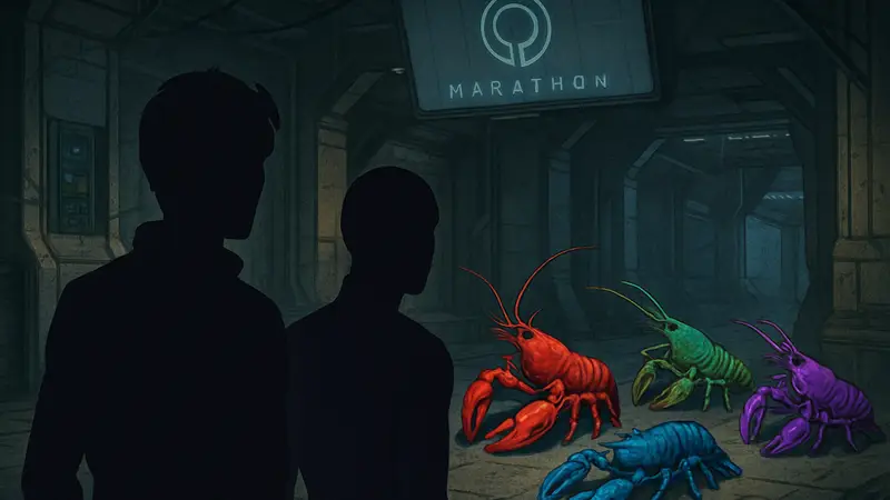 Разноцветные лобстеры из игры Marathon, которые стали предметом загадки для игроков.