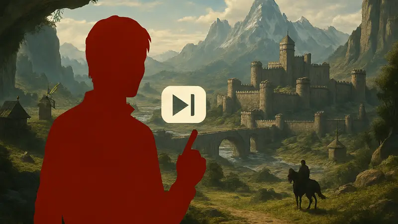 Игровой мир Crimson Desert с возможностью пропуска катсцен и диалогов.