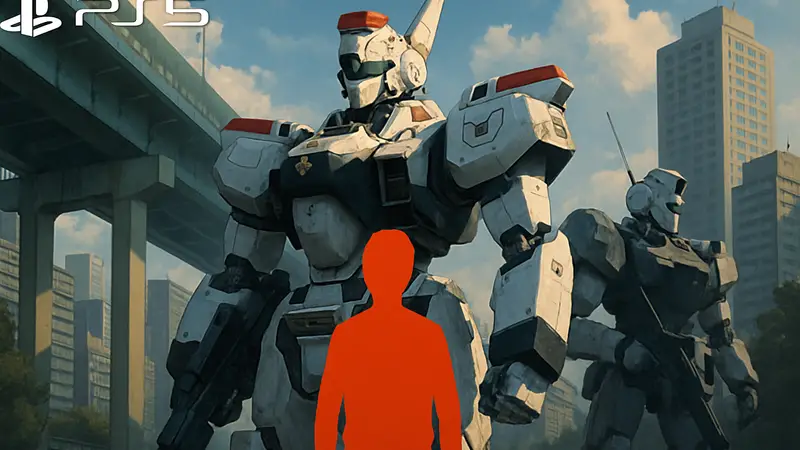 Обложка или скриншот игры PATLABOR The Case Files на PlayStation 5 с мехами