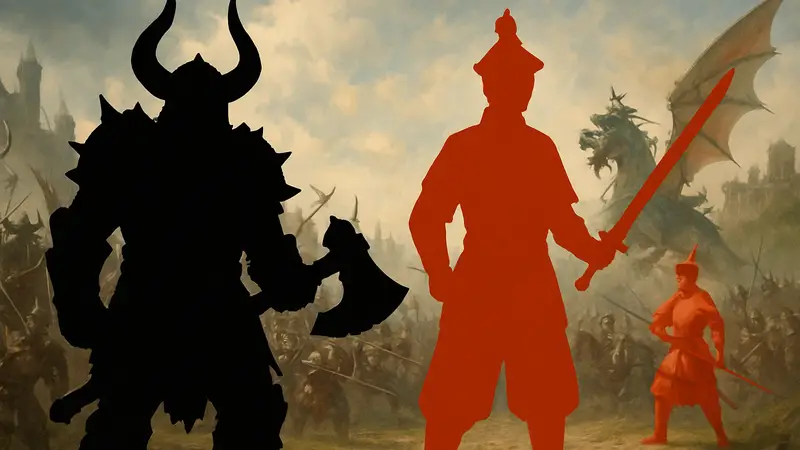 Миниатюры Воинов Хаоса и Великого Катая из Warhammer: The Old World
