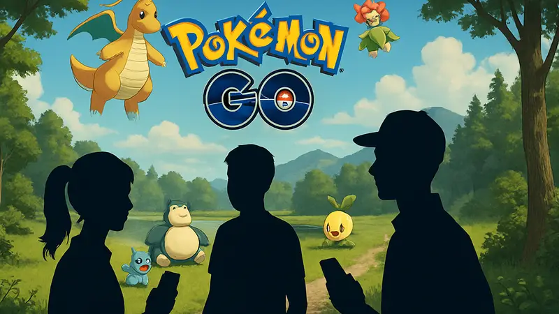 Логотип Pokemon GO и покемоны, анонс дат Community Day на июнь-август 2026 года.