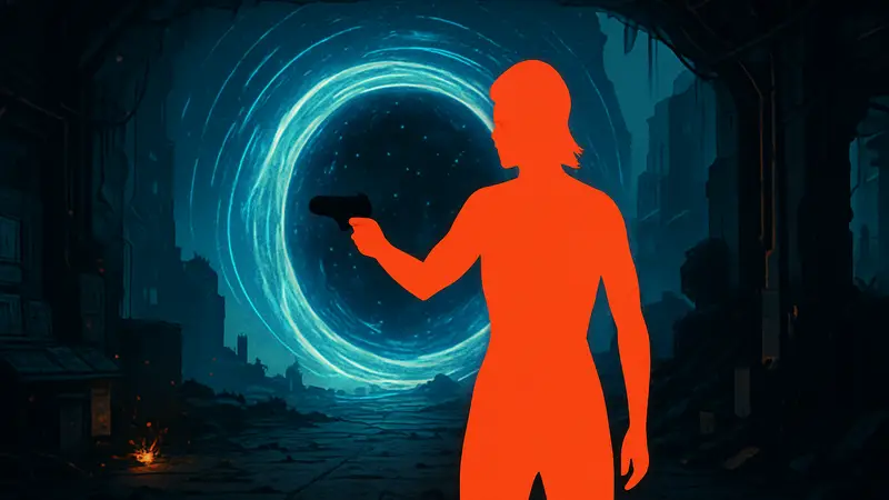 Кадр из фильма Redux Redux, научно-фантастический триллер о мести в мультивселенной с низкой стоимостью.