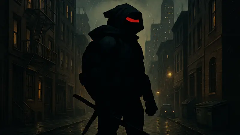 Обложка книги TMNT: The Last Ronin в жанре криминального триллера