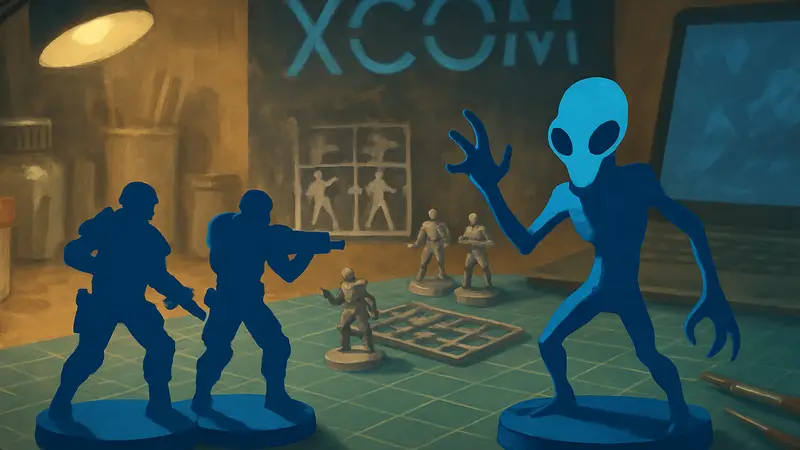 Миниатюры солдат XCOM и пришельцев для новой настольной игры в процессе разработки