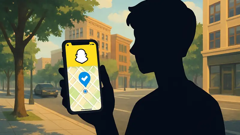 Интерфейс Snapchat с новой функцией уведомлений о прибытии