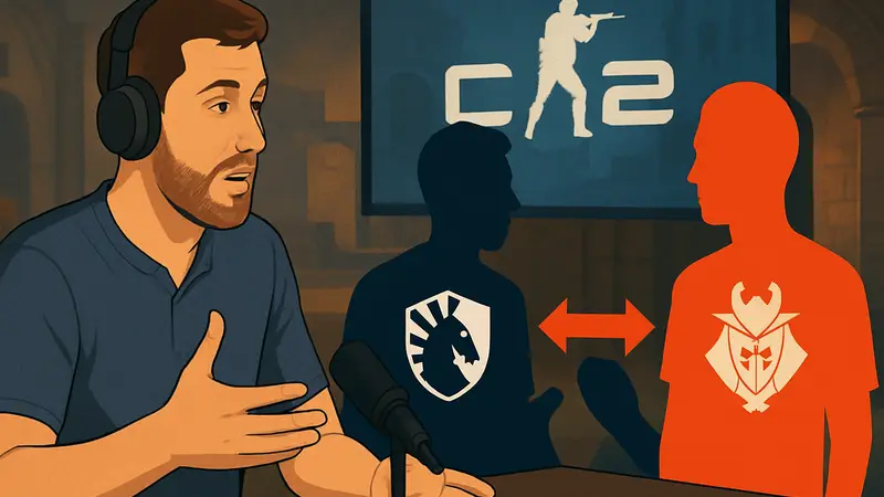 Киберспортсмен Swisher обсуждает трансфер malbsMd и NertZ между Liquid и G2 в CS2