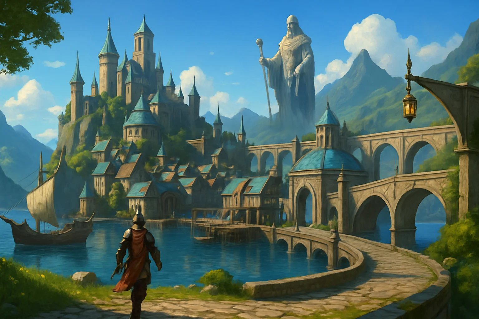 Арт или скриншот нового региона Havenhythe из RuneScape 2026 года, демонстрирующий масштаб и новые локации.