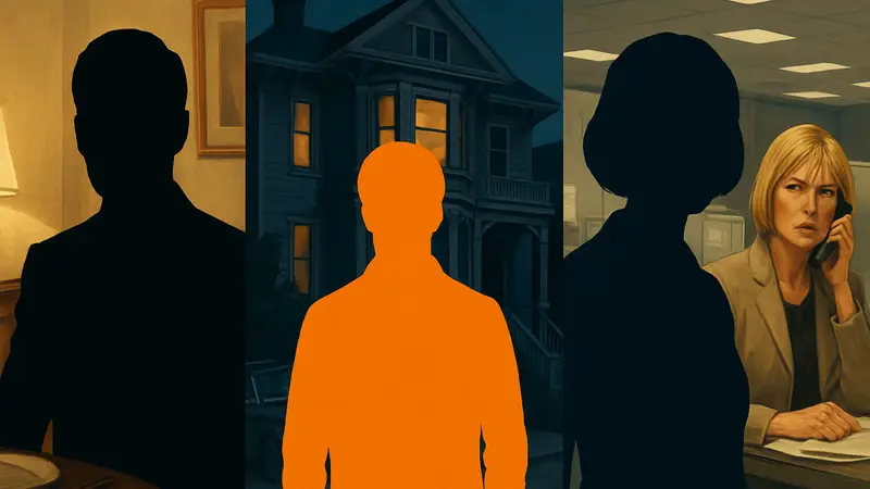 Кадры и з фильмов 'Perfect Host', 'Pacific Heights' и 'Burn After Reading' с известными актёрами