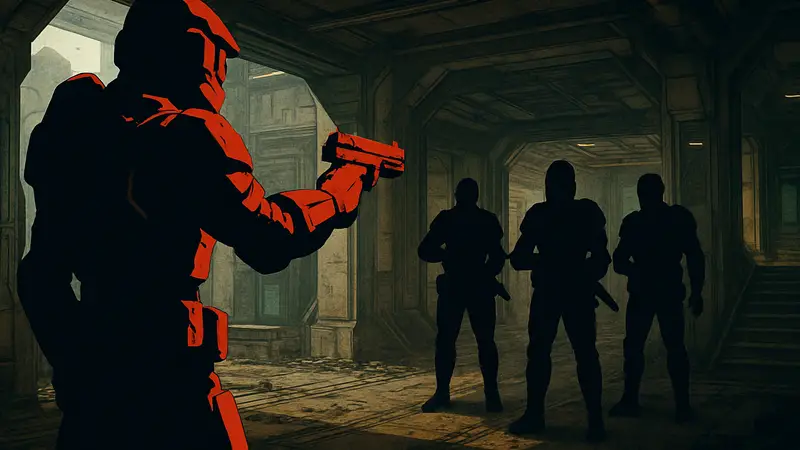 Кадр из игры Bungie Marathon с изображением персонажей Rooks