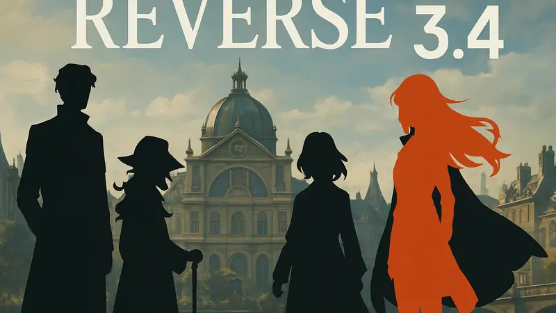 Обложка обновления 3.4 игры Reverse: 1999, персонажи в стилистике