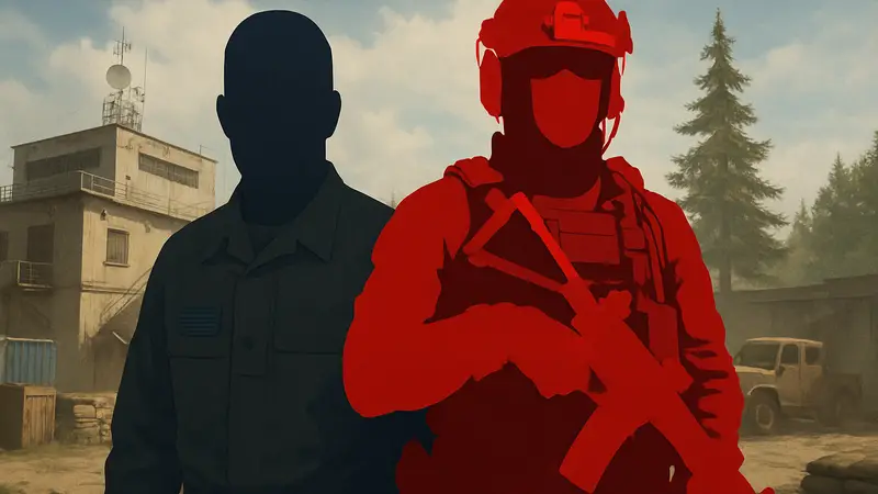 Крис Кэссиди в униформе солдата и его образ оперативника из Call of Duty