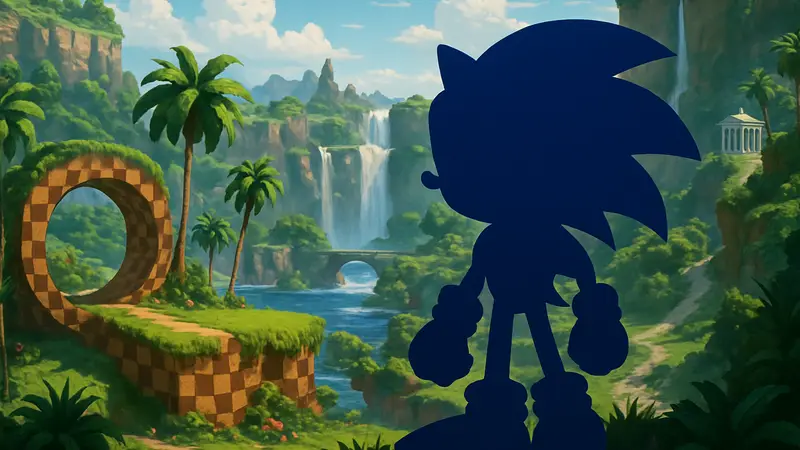 Классический синий ёжик Соник в игре Sonic Generations, доступной на PS Plus Extra.
