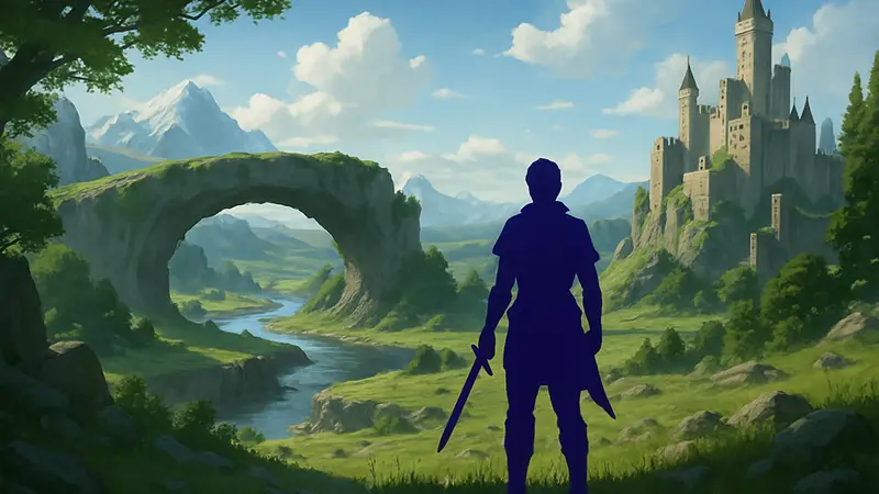 Valorborn скриншот геймплея, фэнтези мир, персонаж, открытый мир RPG.