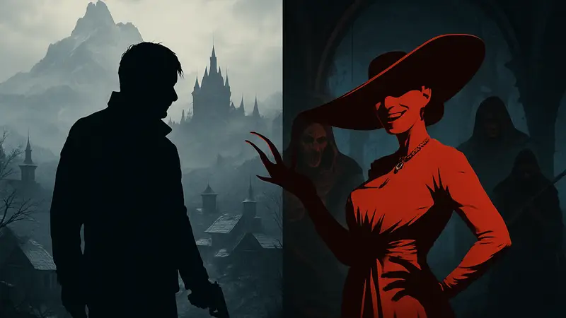 Сравнение игр Resident Evil Village и Resident Evil Requiem, персонажи из обеих игр