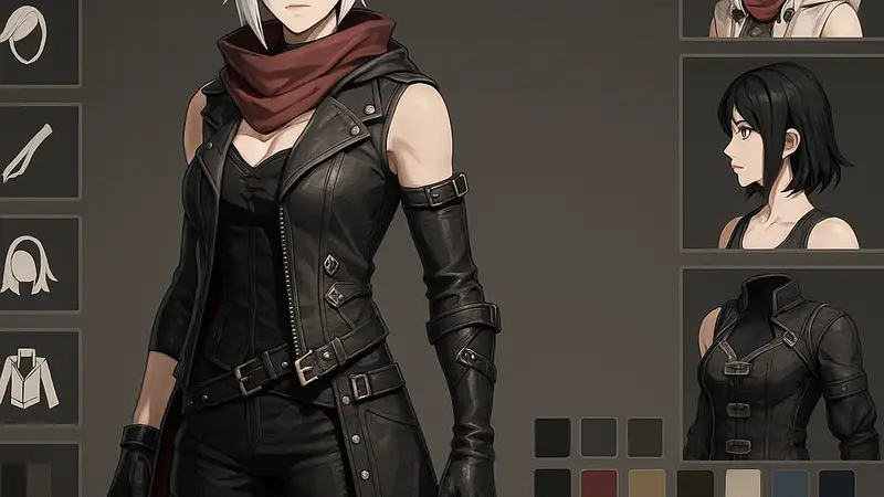 Меню настройки внешности персонажа из игры Code Vein 2 с различными опциями