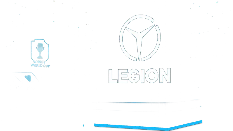Логотип Lenovo Legion на мероприятии Esports World Cup, символизирующий их маркетинговую стратегию.