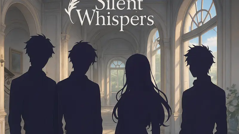 Главные персонажи-красавчики из новой мобильной романтической игры Silent Whispers, стилизованные под аниме.