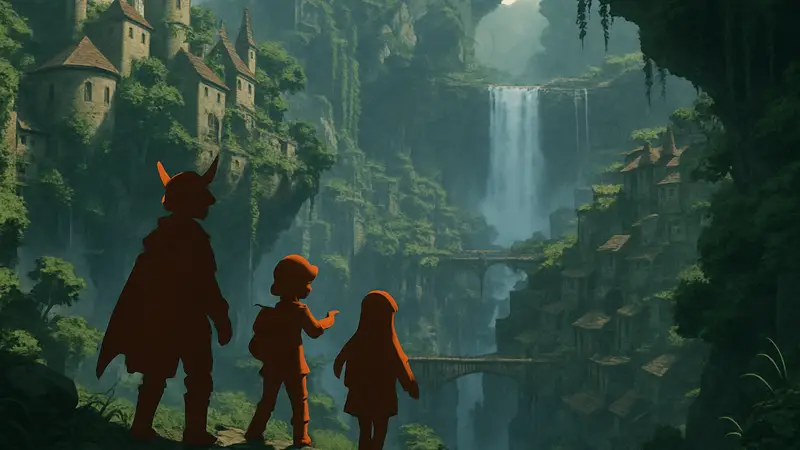 Арт из аниме Made in Abyss, демонстрирующий атмосферу фильма-сиквела
