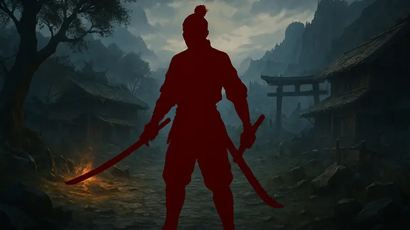 Скриншот Nioh 3 с персонажем, держащим два оружия ближнего боя