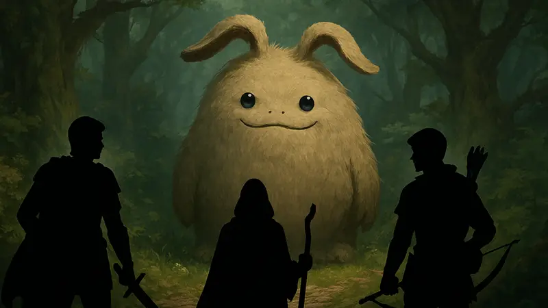 Иллюстрация монстра из D&D, который выглядит безобидно, но скрывает мощь