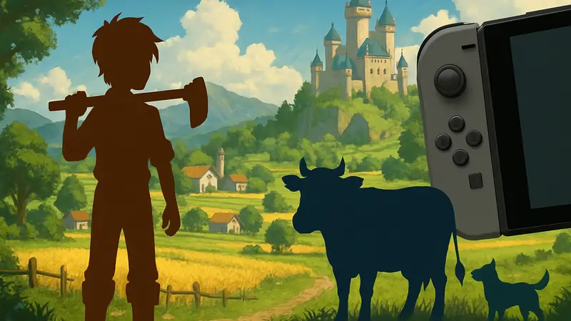 Игровая обложка Harvest Moon Echoes of Teradea, Nintendo Switch 2.