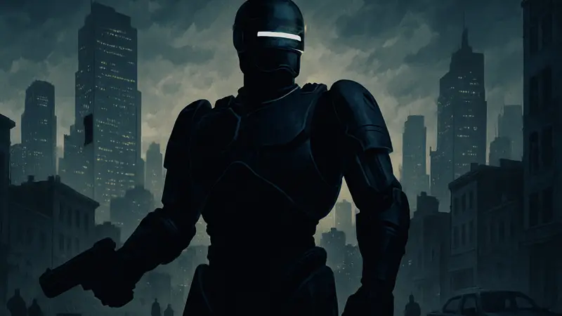 Изображение Робокопа, анонсирующее новый сериал на Prime Video.