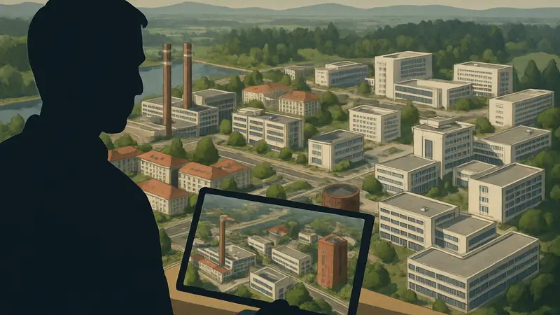 Скриншот Zlin City: Arch Moderna с градостроительным симулятором в стиле диорамы