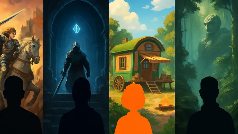Обложки новых игр Steam: Symphony of War, Dungeonborne, Cozy Caravan, Fallen Leaf.