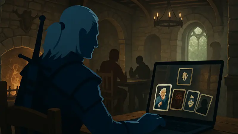 Reigns The Witcher: Геральт, карточная игра, геймплей на ПК, низкий онлайн
