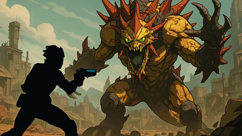 Эпический босс из игры Borderlands 4 в момент сражения с игроком