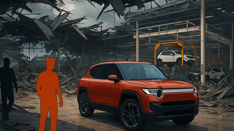 Завод Rivian после торнадо, электромобиль Rivian R2, производство автомобилей