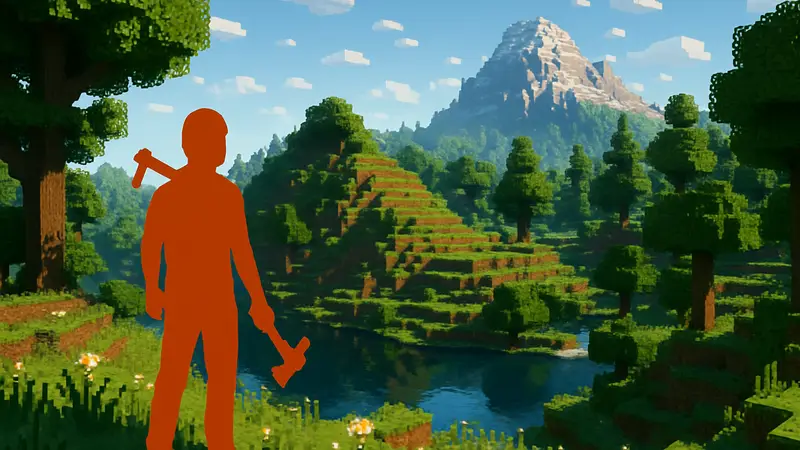 Игровой мир Lay of the Land, воксельная игра, похожая на Minecraft от инди-разработчика