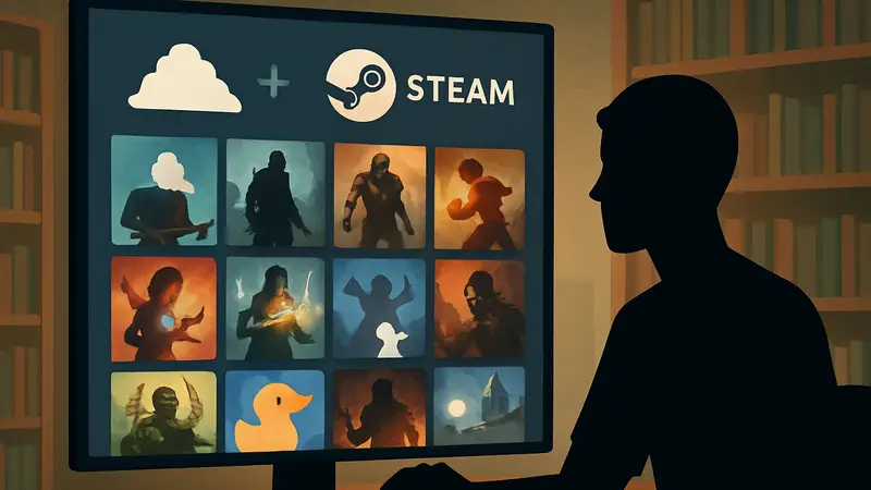 Скриншот или логотип сервиса Dustpile, интегрированного со Steam