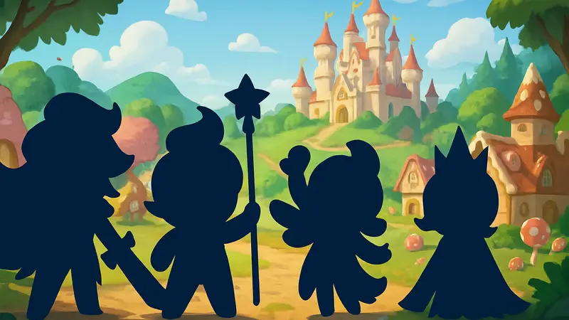 Персонажи Cookie Run Kingdom, легендарные печеньки на фоне игрового мира