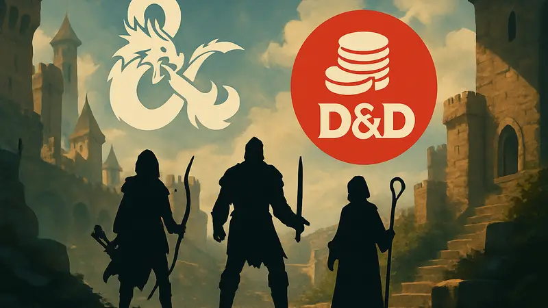 Логотип Dungeons & Dragons и D&D Beyond, символизирующие новую систему pay-to-win.