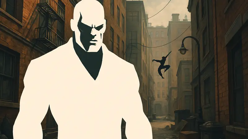 Изображение персонажа Смертельный Удар (Tombstone) из комиксов Spider-Man.