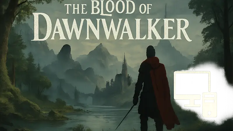 Логотип игры The Blood of Dawnwalker и информация об оптимизации для ПК
