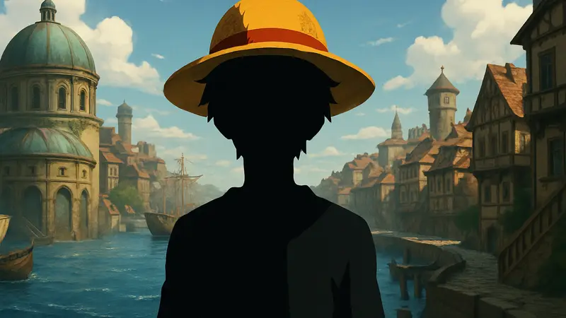 Монки Д. Луффи в Соломенной Шляпе из аниме One Piece.