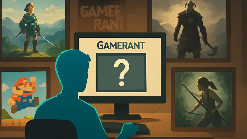Викторина GameRant 'Угадай Игру' с обложками игр разных жанров