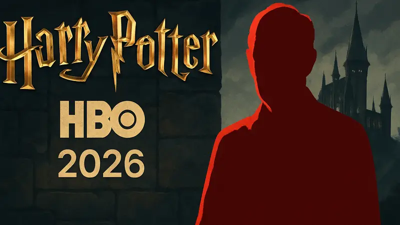 Актер Джон Литгоу на фоне логотипа "Гарри Поттера" HBO 2026, символизирующий скандал Дж.К. Роулинг.