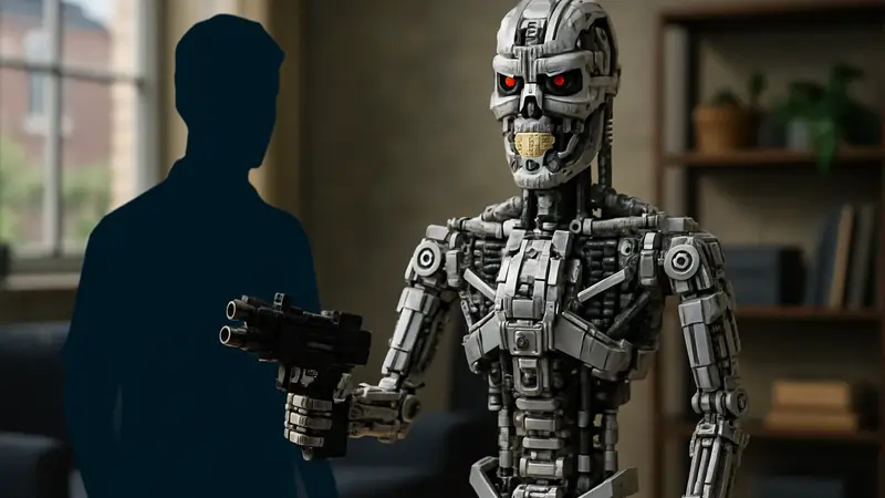 Детализированная модель Терминатора T-800, собранная из конструктора LEGO фанатом