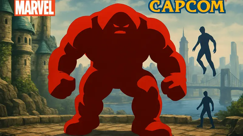 Джаггернаут из Marvel vs. Capcom, мощный персонаж без возможности прыжка в файтингах.
