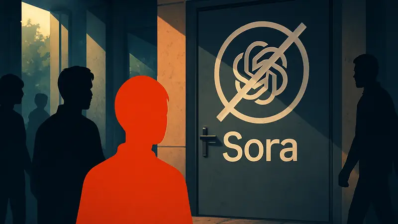 Логотип OpenAI или Sora, символизирующий закрытие проекта.