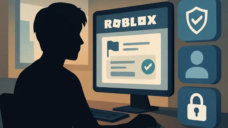 Обновленная система жалоб в Roblox, пользовательский интерфейс, иконки модерации, цифровая безопасность