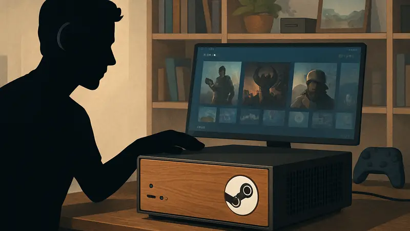 Кастомная Steam Machine с деревянной панелью, собранная YouTube-блогером