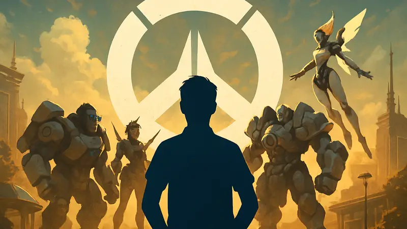 Изображение героев Overwatch 2026 на фоне логотипа игры, с намёком на новое крупное обновление.