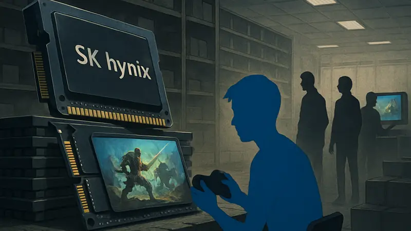 Чипы памяти SK Hynix, демонстрирующие дефицит и высокий спрос на рынке игровой индустрии