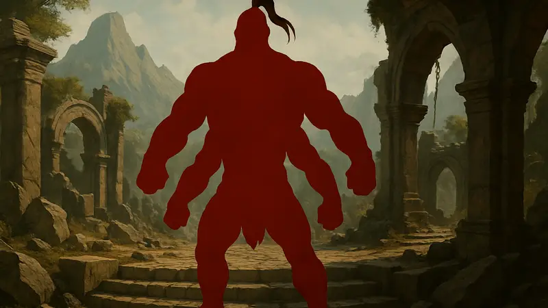 Изображение персонажа Горо из вселенной Mortal Kombat.