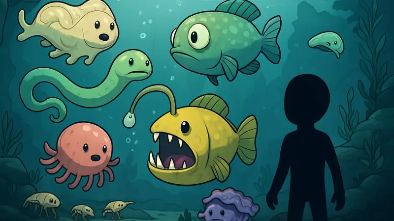 Различные новые водные существа из DLC "Aquatic Planet Pack" для Oxygen Not Included.