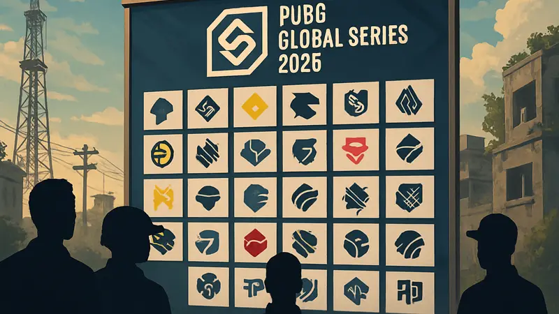Логотип PUBG Global Series 2026 и список участвующих команд